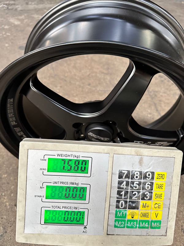 New 17X7.5 ET35 Lenso D1SF High Rim (4 wheel) Matt Black 5X114.3