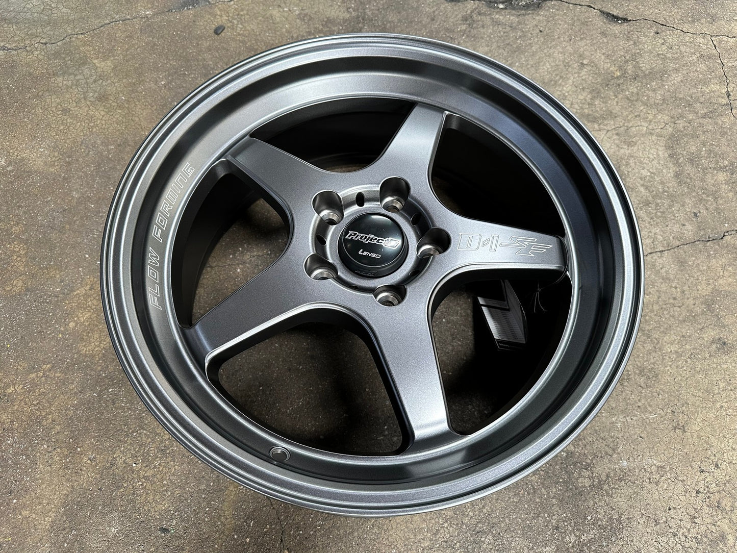 New 17X7.5 ET35 Lenso D1SF High Rim (4 wheel) Matt Gunmetal 5X114.3