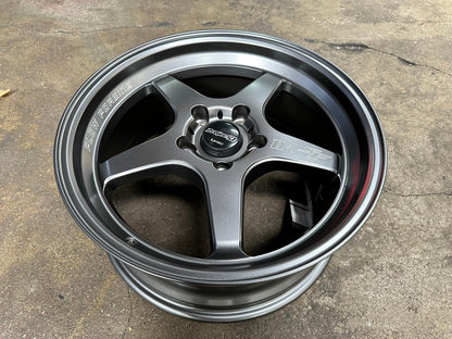 New 17X7.5 ET35 Lenso D1SF High Rim (4 wheel) Matt Gunmetal 5X114.3