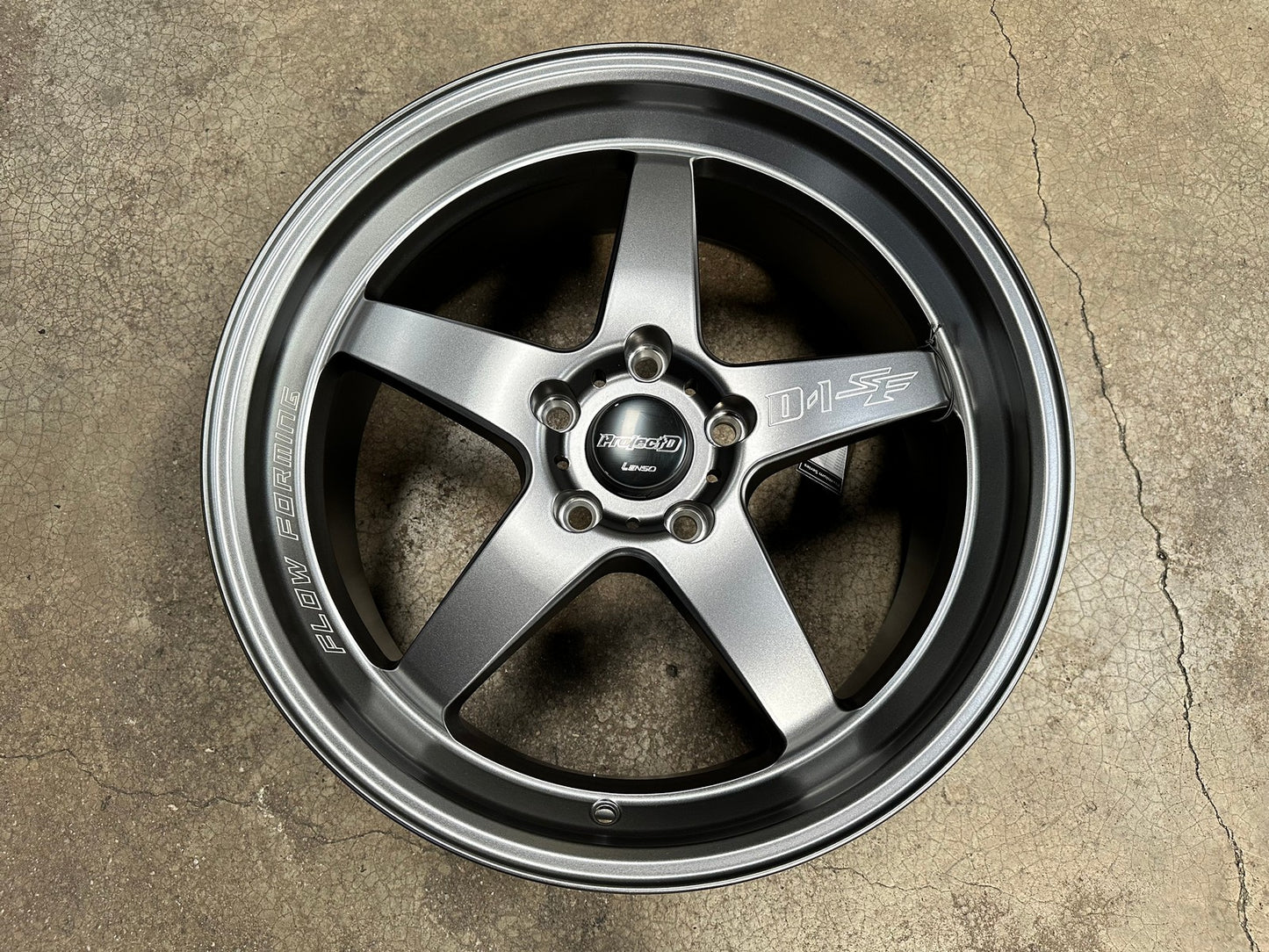 New 18X8 ET45 Lenso D1SF High Rim (4 wheel) Matt Gunmetal 5X114.3
