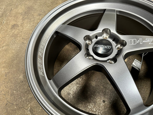 New 18X8 ET45 Lenso D1SF High Rim (4 wheel) Matt Gunmetal 5X114.3