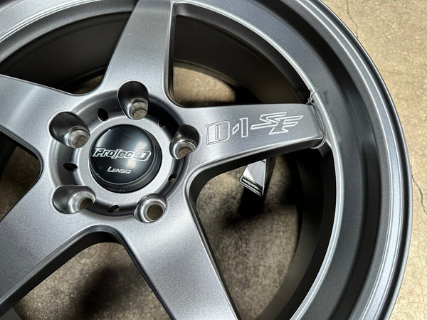 New 18X8 ET45 Lenso D1SF High Rim (4 wheel) Matt Gunmetal 5X114.3