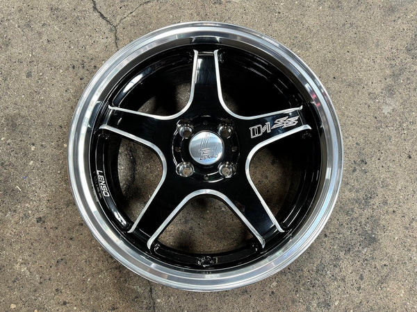 New 16X7 ET35 Lenso D1SS Rim (4 wheel) Gloss Black 4X100