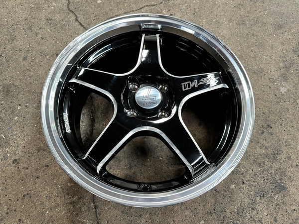 New 16X7 ET35 Lenso D1SS Rim (4 wheel) Gloss Black 4X100