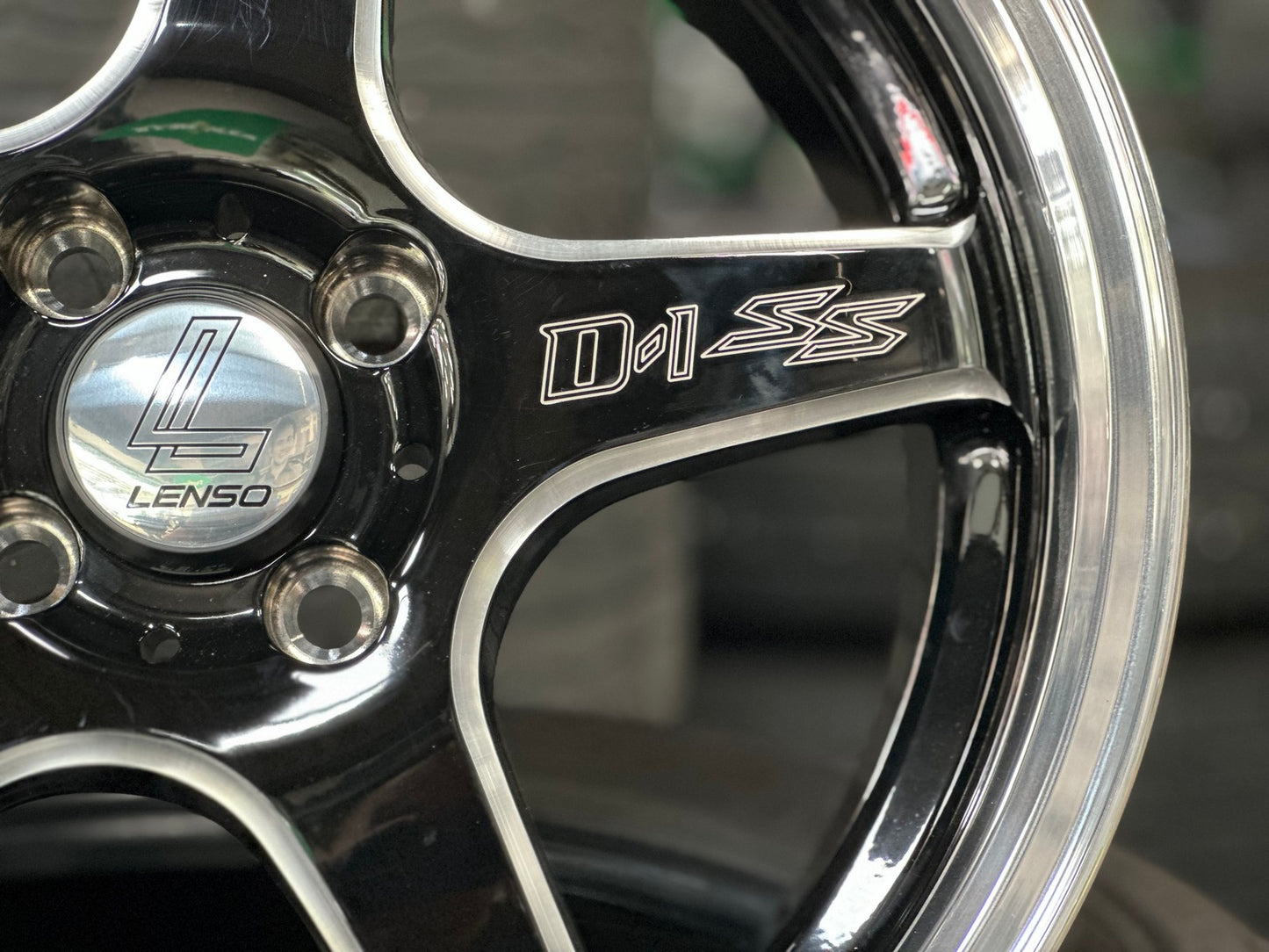New 16X7 ET35 Lenso D1SS Rim (4 wheel) Gloss Black 4X100