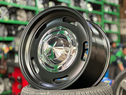 New 17X9 ET0 Dean Cross Rim (4 wheel) Matt Black 6X139.7