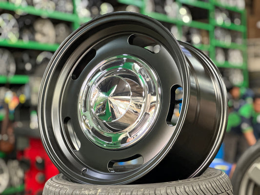 New 17X9 ET0 Dean Cross Rim (4 wheel) Matt Black 6X139.7