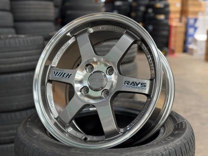 New 15X7 ET38 D1 TE37 OG Design Rim (4 wheel) Gloss Gunmetal 4X100