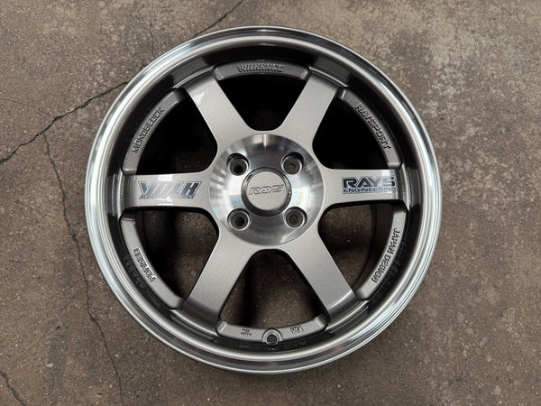 New 15X7 ET38 D1 TE37 OG Design Rim (4 wheel) Gloss Gunmetal 4X100