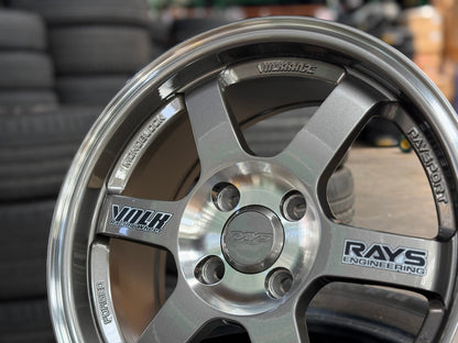 New 15X7 ET38 D1 TE37 OG Design Rim (4 wheel) Gloss Gunmetal 4X100