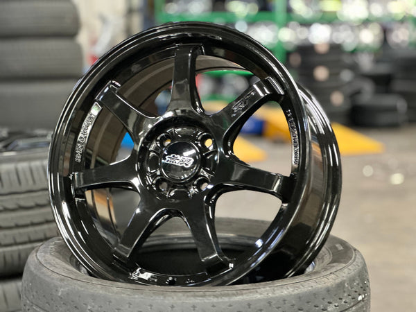New 16X7 ET38 Mugen Design GP Rim (4 wheel) Gloss Black 4X100
