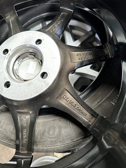 New 16X7 ET38 Mugen Design GP Rim (4 wheel) Gloss Black 4X100