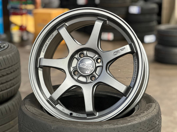 New 16X7 ET38 Mugen Design GP Rim (4 wheel) Matt Gunmetal 4X100