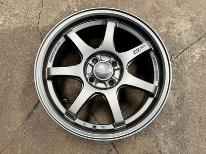 New 16X7 ET38 Mugen Design GP Rim (4 wheel) Matt Gunmetal 4X100