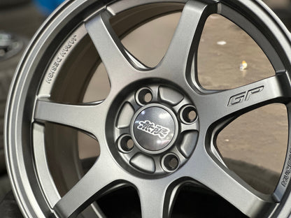 New 16X7 ET38 Mugen Design GP Rim (4 wheel) Matt Gunmetal 4X100
