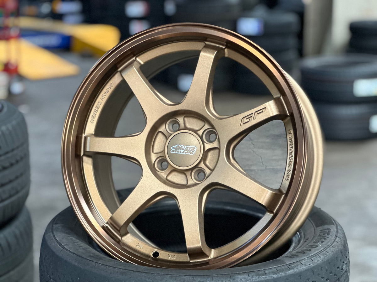 Mugen Ra Rims New 16X7 ET38 Mugen Design GP Rim (4 wheel) Matt Bronze 4X100 – King of ...