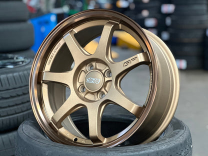 New 16X7 ET38 Mugen Design GP Rim (4 wheel) Matt Bronze 4X100