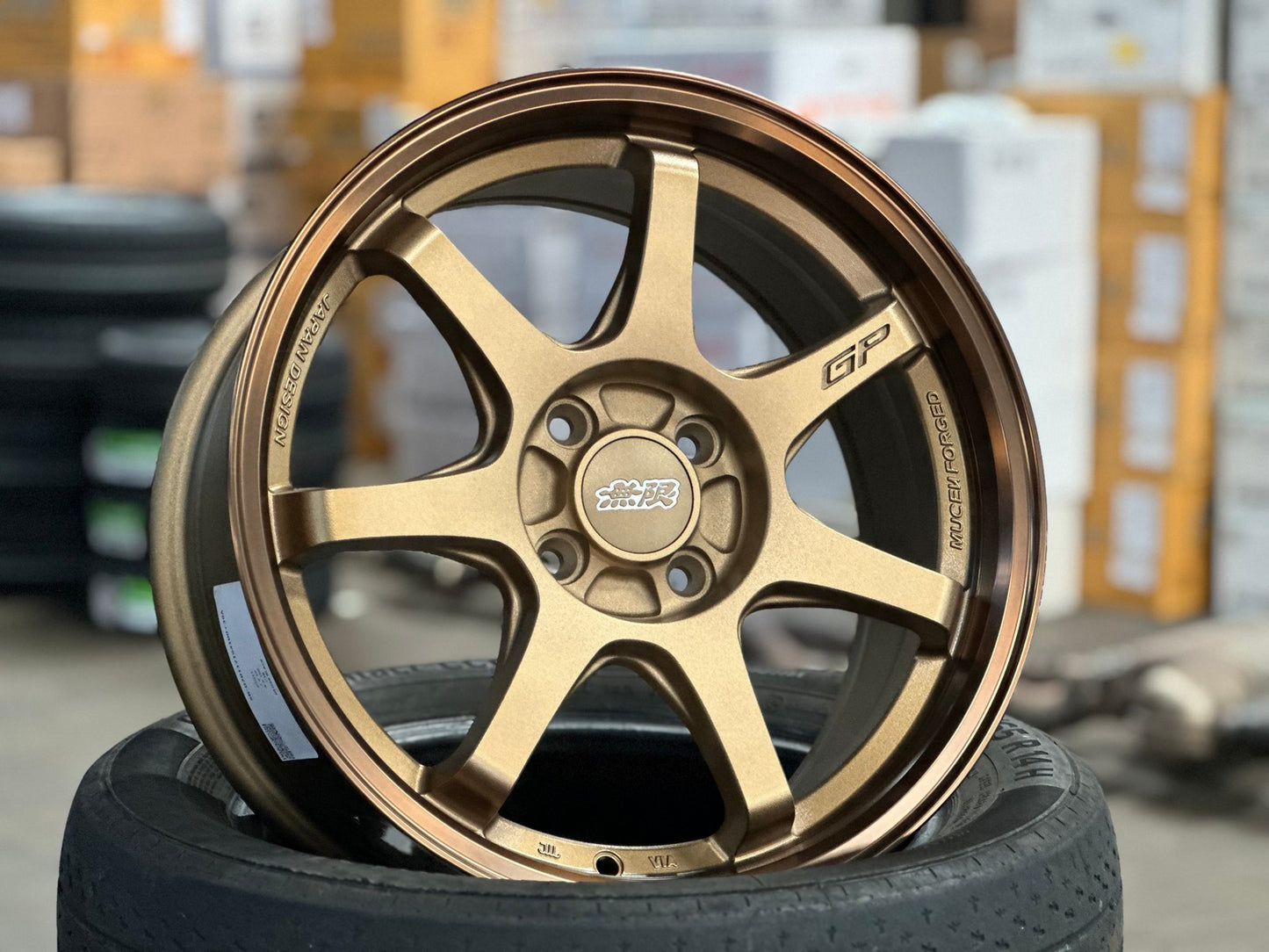 New 16X7 ET38 Mugen Design GP Rim (4 wheel) Matt Bronze 4X100