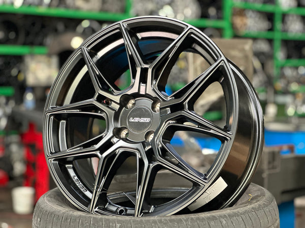 New 17X7 ET35 Lenso Draken Rim (4 wheel) Matt Black 4X100