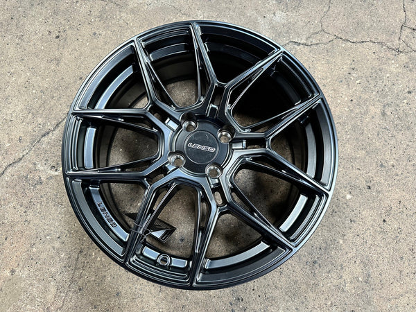 New 17X7 ET35 Lenso Draken Rim (4 wheel) Matt Black 4X100