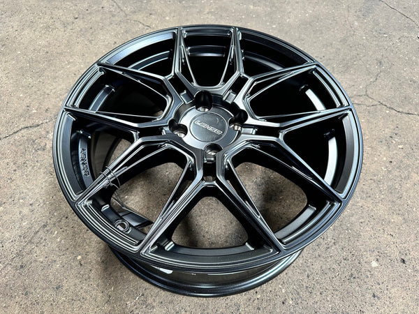 New 17X7 ET35 Lenso Draken Rim (4 wheel) Matt Black 4X100