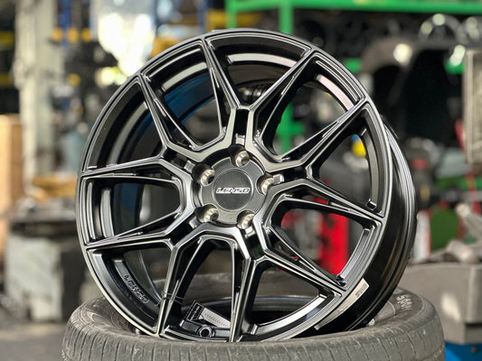 New 17X7 ET35 Lenso Draken Rim (4 wheel) Matt Black 5X100