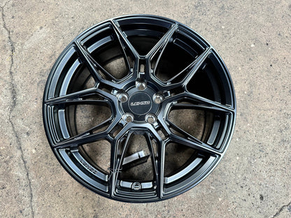 New 17X7 ET35 Lenso Draken Rim (4 wheel) Matt Black 5X100