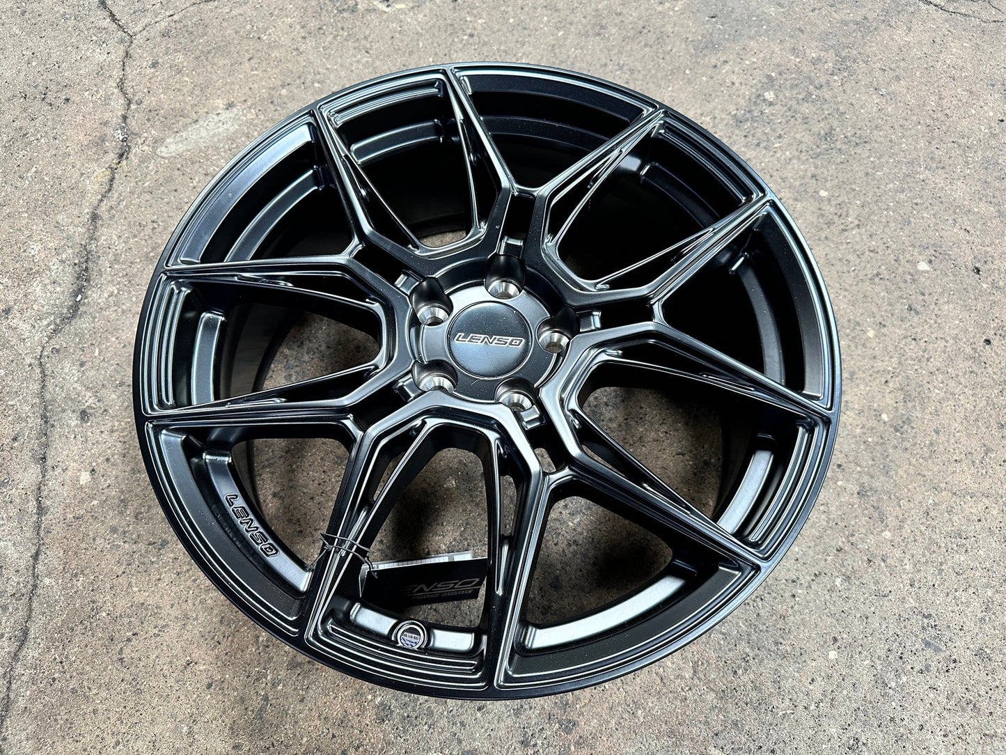 New 17X7 ET35 Lenso Draken Rim (4 wheel) Matt Black 5X100