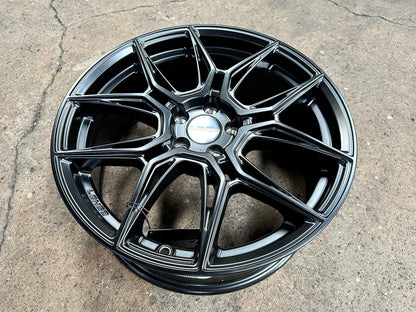 New 17X7 ET35 Lenso Draken Rim (4 wheel) Matt Black 5X100