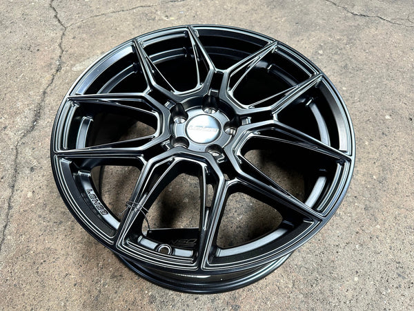 New 17X7 ET35 Lenso Draken Rim (4 wheel) Matt Black 5X100