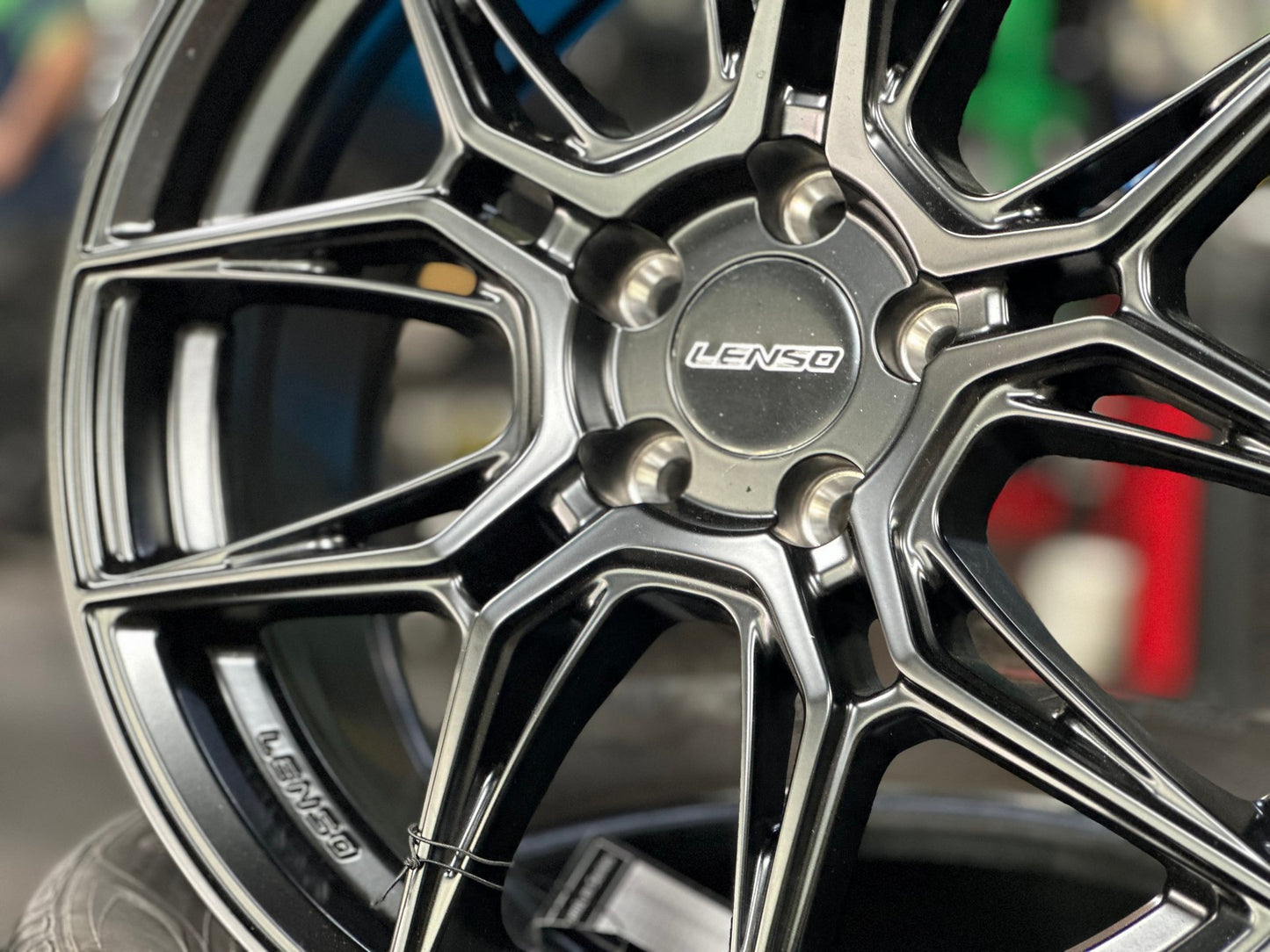 New 17X7 ET35 Lenso Draken Rim (4 wheel) Matt Black 5X100