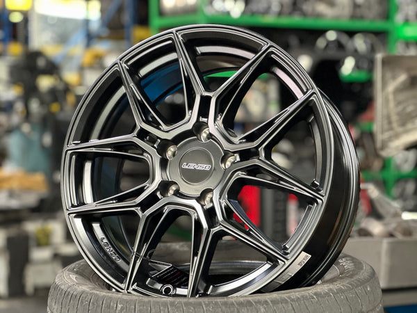 New 17X7 ET35 Lenso Draken Rim (4 wheel) Matt Black 5X114.3