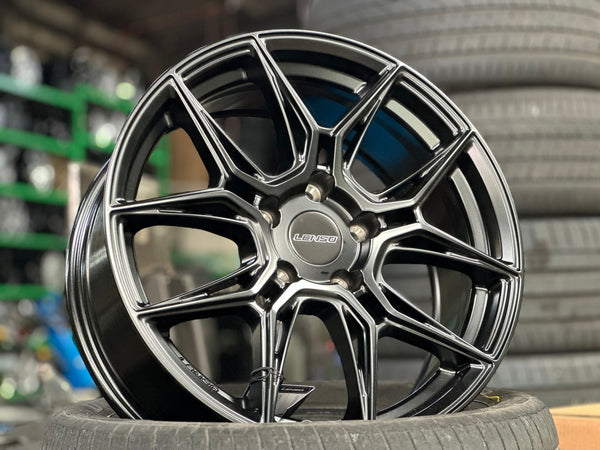 New 17X7 ET35 Lenso Draken Rim (4 wheel) Matt Black 5X114.3