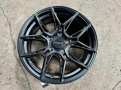 New 17X7 ET35 Lenso Draken Rim (4 wheel) Matt Black 5X114.3