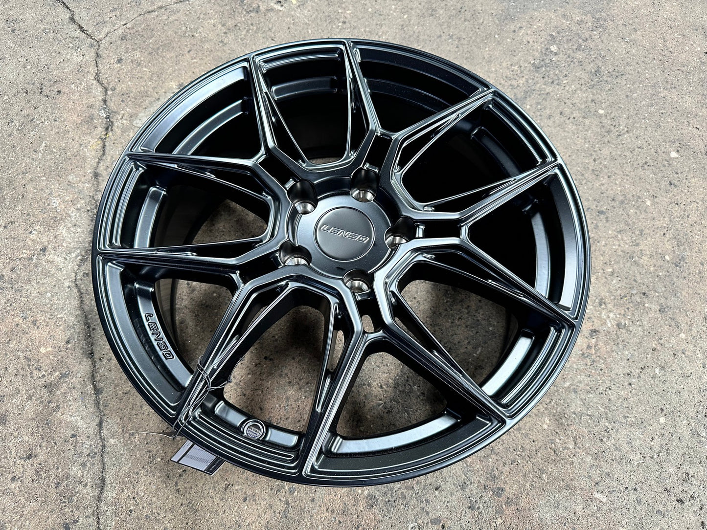 New 17X7 ET35 Lenso Draken Rim (4 wheel) Matt Black 5X114.3