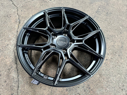 New 17X7 ET35 Lenso Draken Rim (4 wheel) Matt Black 5X114.3