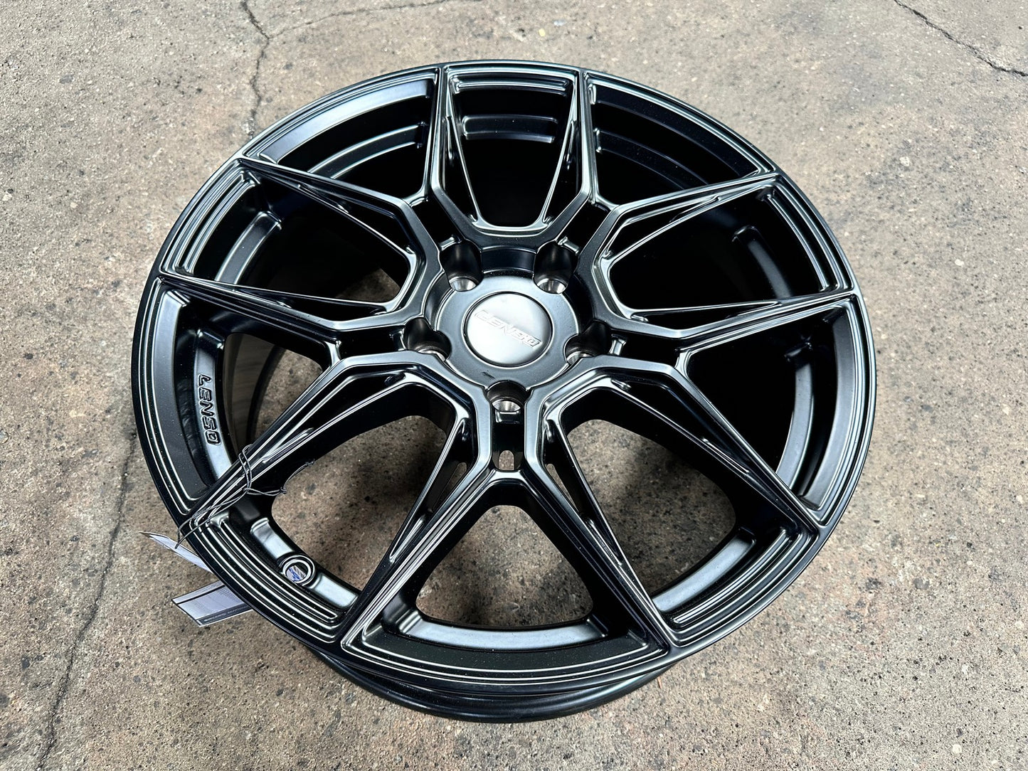 New 17X7 ET35 Lenso Draken Rim (4 wheel) Matt Black 5X114.3