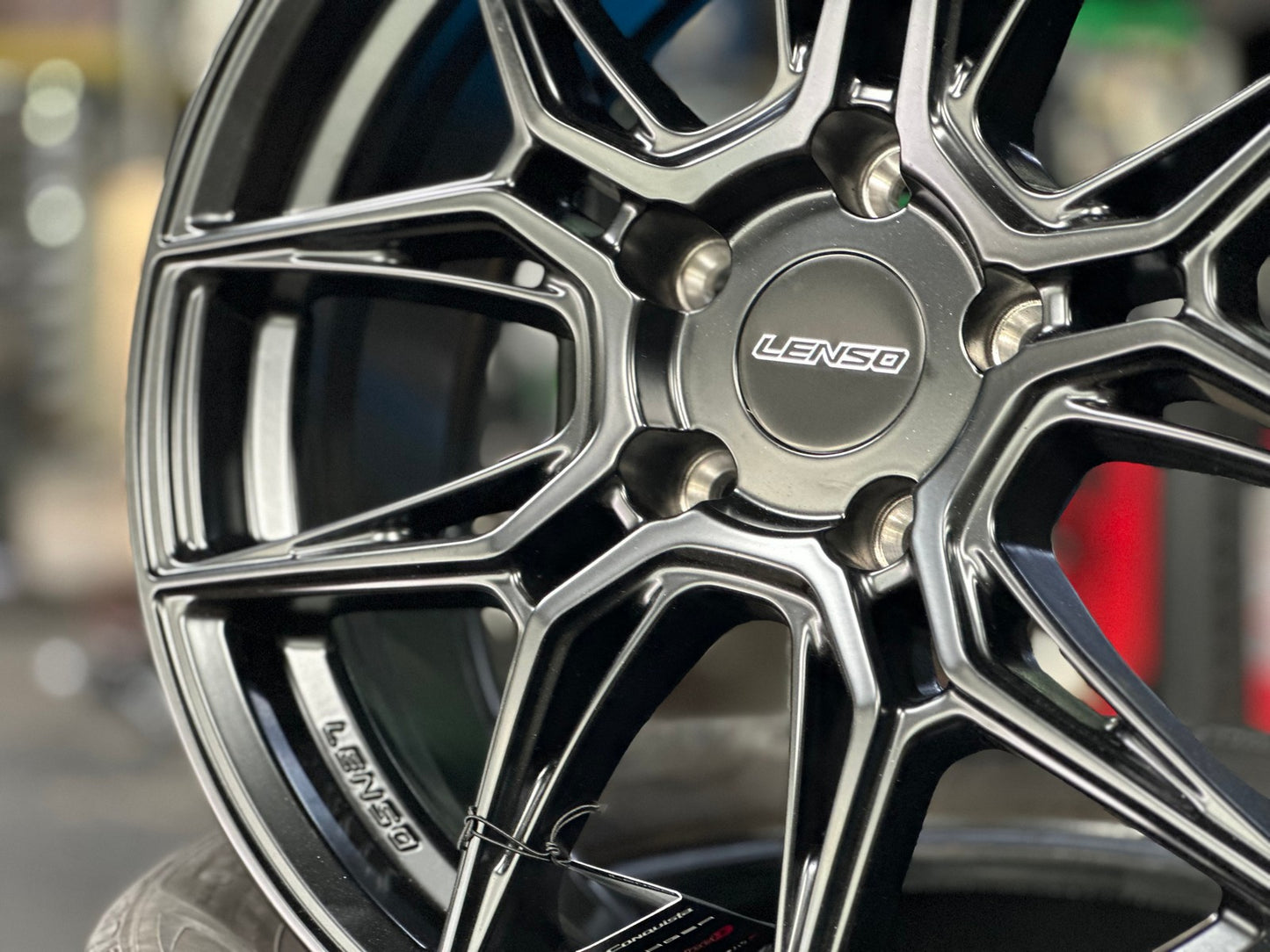 New 17X7 ET35 Lenso Draken Rim (4 wheel) Matt Black 5X114.3