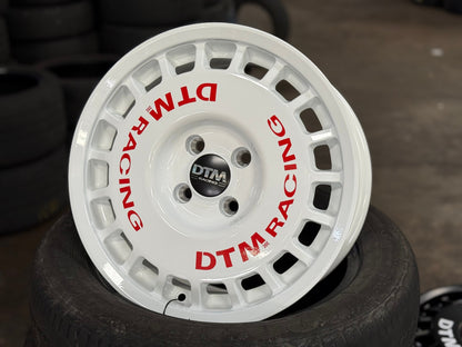 New 15X7 ET38 Lenso DTM Rim (4 wheel) Gloss White 4X100