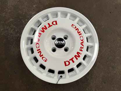 New 15X7 ET38 Lenso DTM Rim (4 wheel) Gloss White 4X100