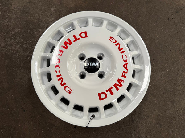 New 15X7 ET38 Lenso DTM Rim (4 wheel) Gloss White 4X100