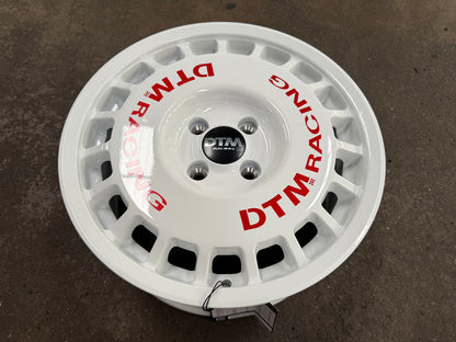 New 15X7 ET38 Lenso DTM Rim (4 wheel) Gloss White 4X100
