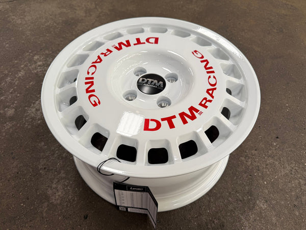 New 15X7 ET38 Lenso DTM Rim (4 wheel) Gloss White 4X100