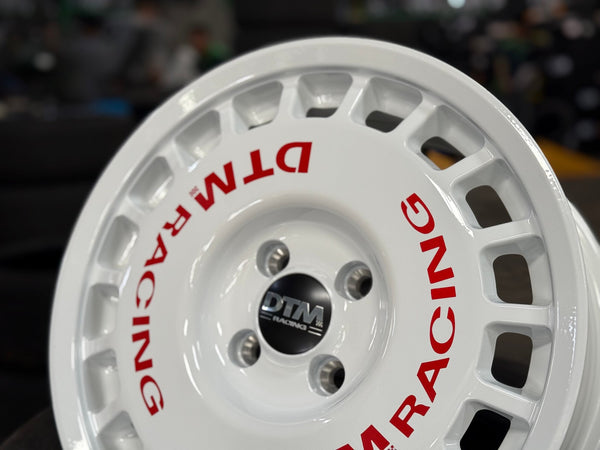 New 15X7 ET38 Lenso DTM Rim (4 wheel) Gloss White 4X100