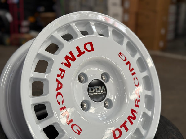 New 15X7 ET38 Lenso DTM Rim (4 wheel) Gloss White 4X100