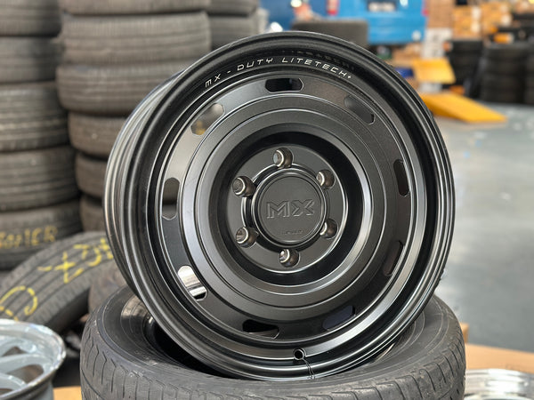 New 17X8.5 ET20 Lenso Duty Rim (4 wheel) Matt Black 6X139.7