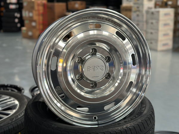 New 17X8.5 ET20 Lenso Duty Rim (4 wheel) Silver Polished 6X139.7