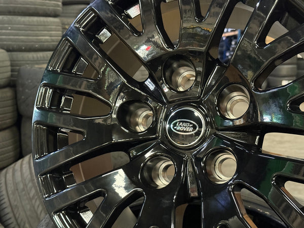 New 18X9 ET0 Land Rover Design Defender Kahn Rim (5 wheel) Gloss Black 5X165.1