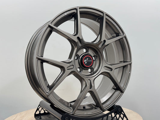 New 17X7 ET42 Raxer EP-L1 Rim (4 wheel) Gloss Grey 5X100