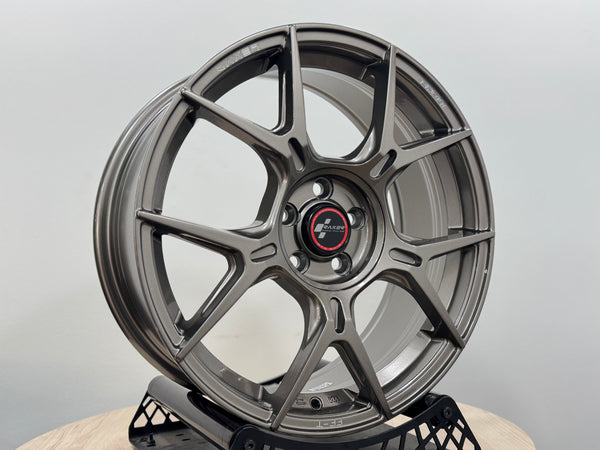 New 17X7 ET42 Raxer EP-L1 Rim (4 wheel) Gloss Grey 5X100